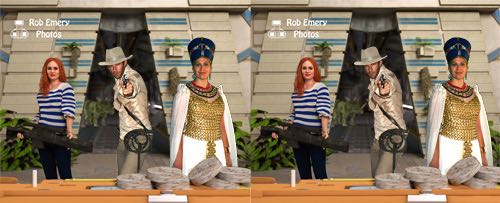 Dinosaurs on a spaceship, with Queen Nefertiti, John Riddell & Amy Pond